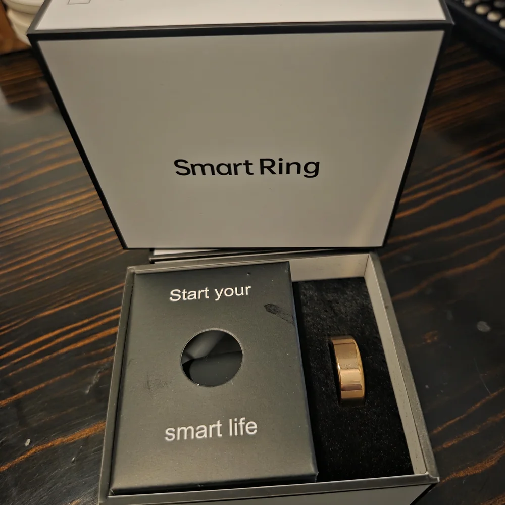 Advanced Smart Ring - Sleek Rose Gold Design